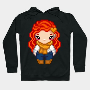 Autumn Vibes Pixel Girl Hoodie